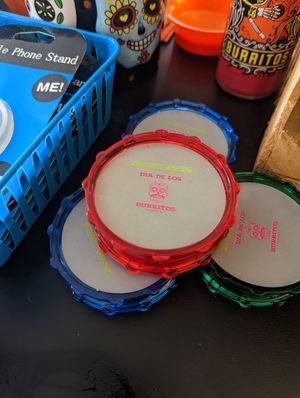 Fun merch, too! at Dia De Los Burritos in Pitman