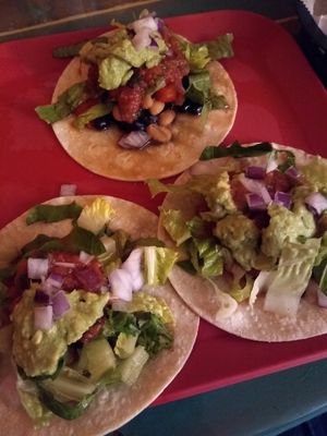 Vegan tacos at Dia De Los Burritos in Pitman
