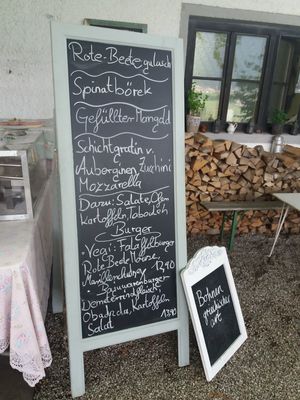 Sunday menu 05.08.18 at Manjas Gasthaus Schellenberg in Bergen