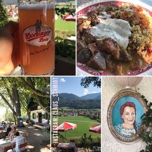 enjoy view in August   at Manjas Gasthaus Schellenberg in Bergen