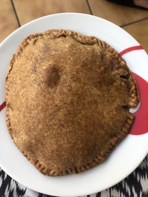 Een lekker gevulde koek  at Cafeteria Reina in Lugo