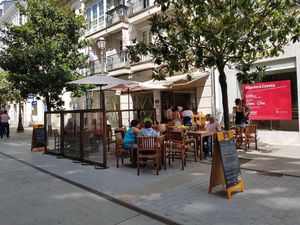 Cafeteria Reina terrace - Lugo, Spain at Cafeteria Reina in Lugo
