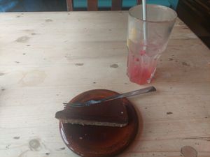 Vegan Chocolate and Orange Torte & Pink Lemonade at Como Lounge in Witney