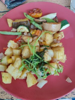 Vegan breakfast at Bird's Nest Cafe in Chiang Mai