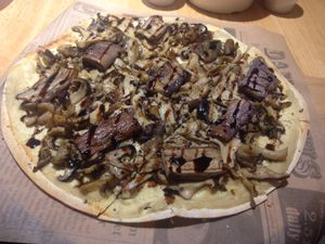 Mushroom & Rosemary Flatbread at Mani Mani in Taipei