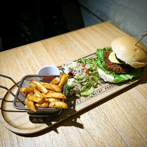Avocado Burger  at Mani Mani in Taipei