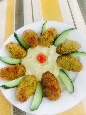 Falafel with Hummus  at Arab Food & Western Food in Langkawi