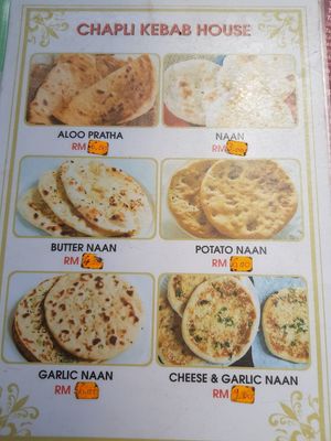 Naans at Arab Food & Western Food in Langkawi