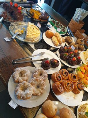 Some of the desserts at Apetit Natural in Brasilia