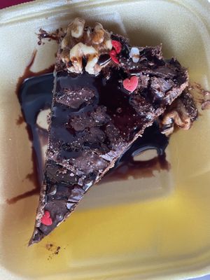Chocolate cake  at Veggie Momi in Albufeira