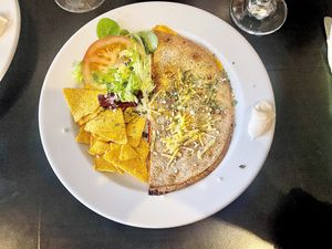 Delicious vegan food!  at Veggie Momi in Albufeira