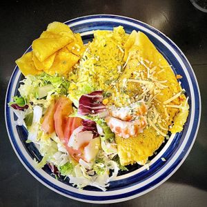 Delicious vegan food!  at Veggie Momi in Albufeira