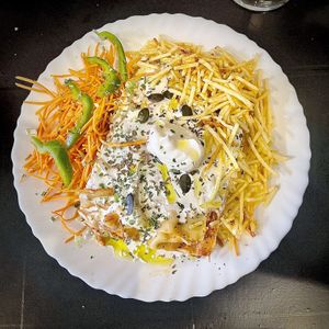 Delicious vegan food!  at Veggie Momi in Albufeira