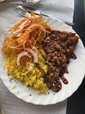 Curry pie (daily special)  at Veggie Momi in Albufeira