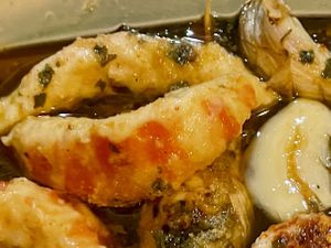 Drunk Shrimps in an alcohol sauce €9.90  at Veggie Momi in Albufeira