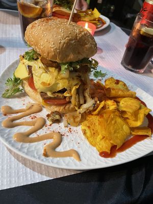 Momi’s burger  at Veggie Momi in Albufeira