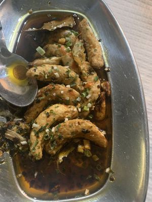 “Gambas” con licor   at Veggie Momi in Albufeira