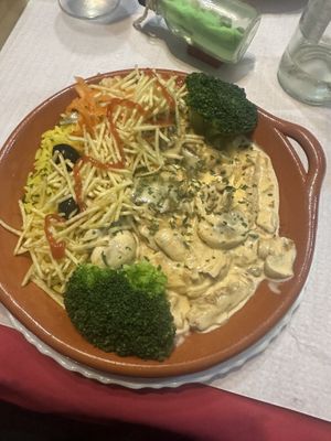 Special stroganoff   at Veggie Momi in Albufeira