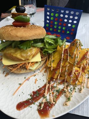 Not Chicken Sandwhich  at Veggie Momi in Albufeira