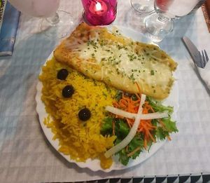 Chickpea omelette - absolutely delicious 😋 at Veggie Momi in Albufeira