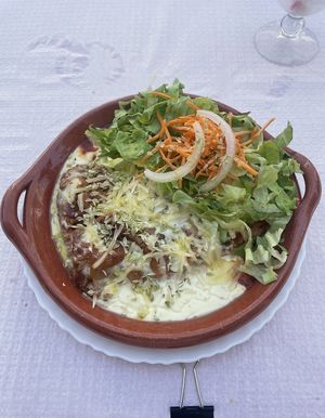 Jackfruit lasagna   at Veggie Momi in Albufeira
