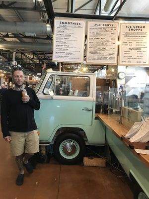 Anrold palmer the blue bud and the menu   at On The Bus in Milwaukee