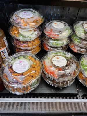 To go salads in their cold case  at On The Bus in Milwaukee