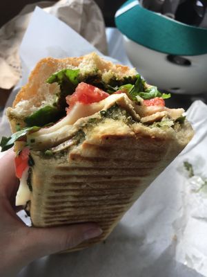 Basil Pesto Sandwich! at On The Bus in Milwaukee