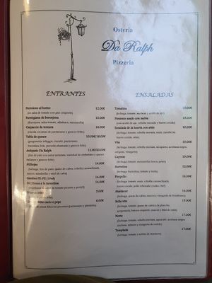  at Osteria Da Ralph Pizzeria in Almeria