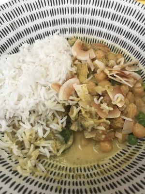 Vegan curry at La Cocina in Javea