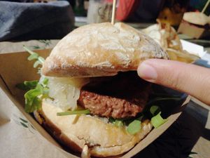 Joker - soya patty burger at The Burger Cafe in Tenerife