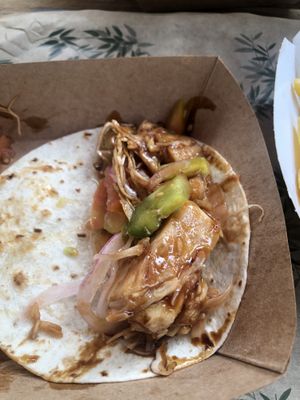 jackfruit filling at The Burger Cafe in Tenerife