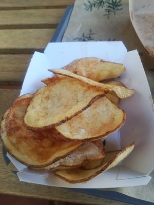 Chips at The Burger Cafe in Tenerife