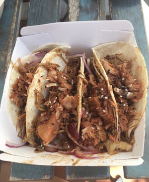Jackfruit tacos (average)  at The Burger Cafe in Tenerife