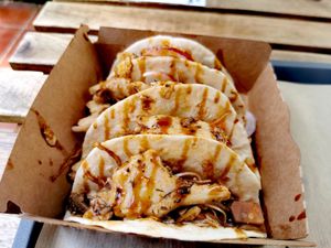 Tacos at The Burger Cafe in Tenerife