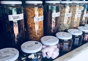 CEREAL BOWL WITH VEGETARIAN MILKS at The Burger Cafe in Tenerife