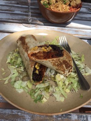 Jackfruit burrito at The Burger Cafe in Tenerife