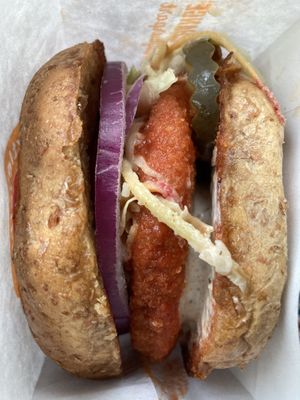 Red hot chickn  at Next Level Burger - Roosevelt in Seattle