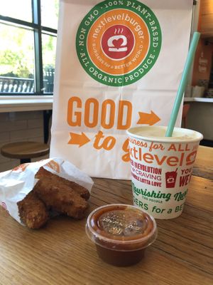 New Beyond chick’n  at Next Level Burger - Roosevelt in Seattle