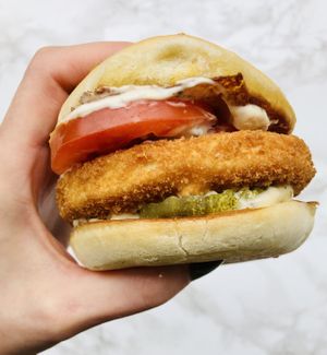 Customized chicken sandwich at Next Level Burger - Roosevelt in Seattle