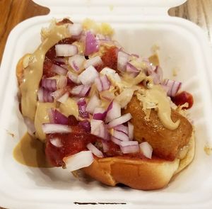 Spicy Kraut Brat  at Next Level Burger - Roosevelt in Seattle