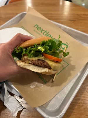 The American! Single patty  at Next Level Burger - Roosevelt in Seattle