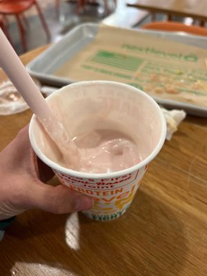 Cinnamon Bear shake. Was too good and the app was too slow for the before photo haha!  at Next Level Burger - Roosevelt in Seattle