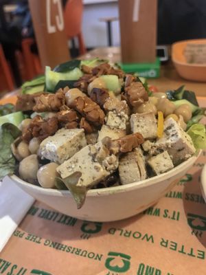 Side salad... It’s huge! at Next Level Burger - Roosevelt in Seattle