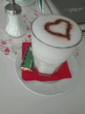 hot chocolate at Cafe Lotti in Munich
