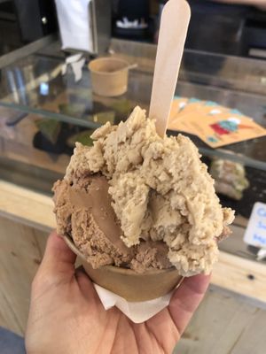 Gianduja sugarfree and walnut ice cream   at Duo - Sicilian Ice Cream in Berlin