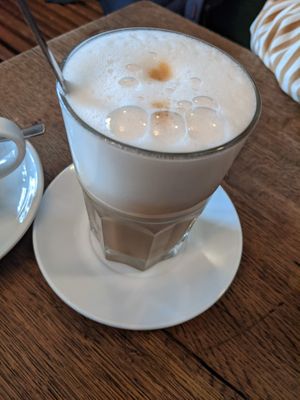 Latte Macchiato (3.20€). at Cafe Morgenrot in Berlin