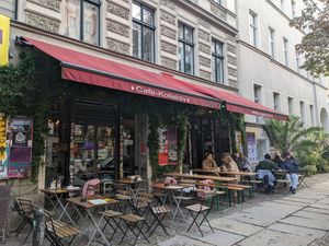 The restaurant from outside. at Cafe Morgenrot in Berlin