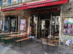 Outside of Cafe Morgenrot at Cafe Morgenrot in Berlin