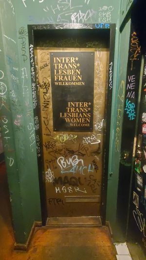 Flinta bathroom at Cafe Morgenrot in Berlin